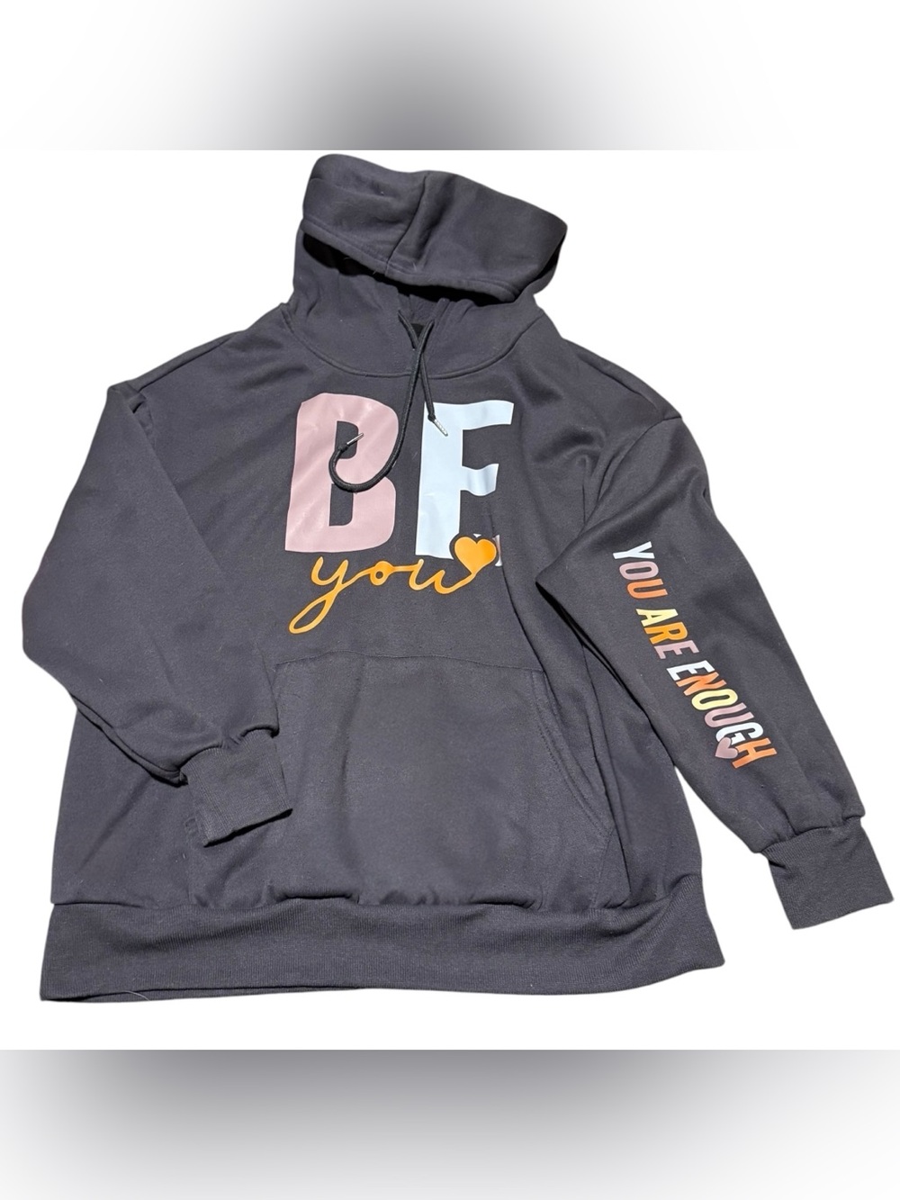 Be You “You Are Enough” Women’s 1X Hoodie Sweatshirt Shein Curve